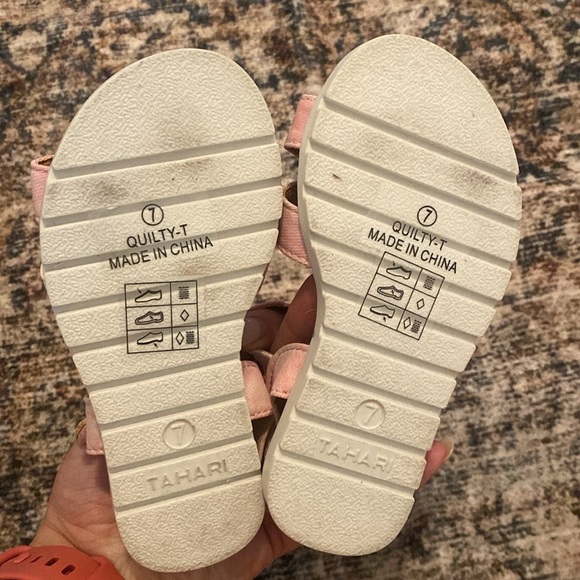 Tahari Pink Toddler Sandals - Picture 3 of 3